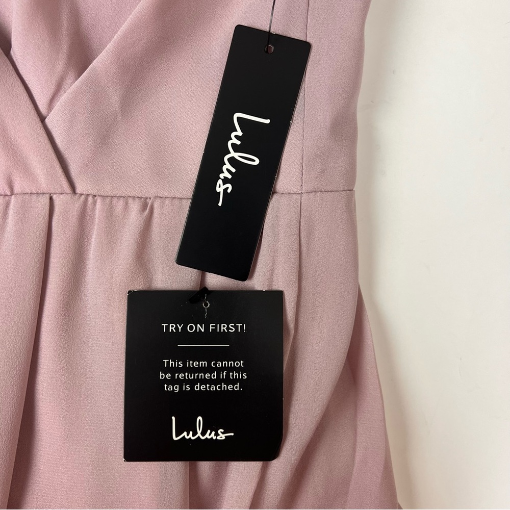 Lulus Call for Me Faux Wrap Jumpsuit in Dusty Lavender - Picture 11 of 12